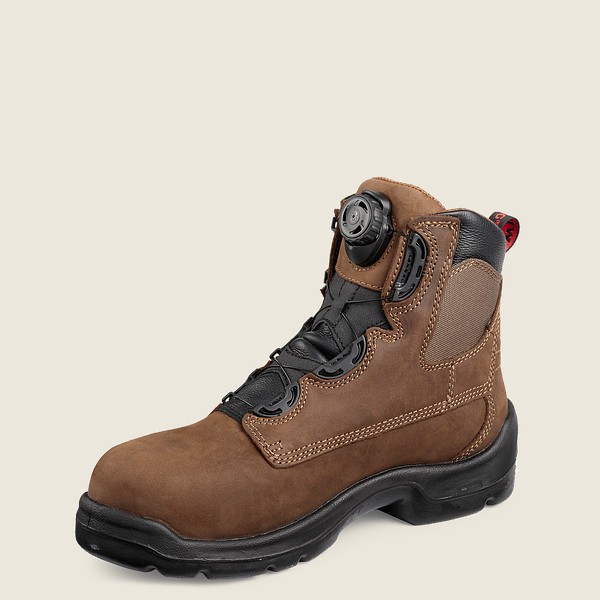 Red Wing Safety Boots Flexbond - 6-Inch Boa® Waterproof Toe - Brune - Herre 4265-OWYXF